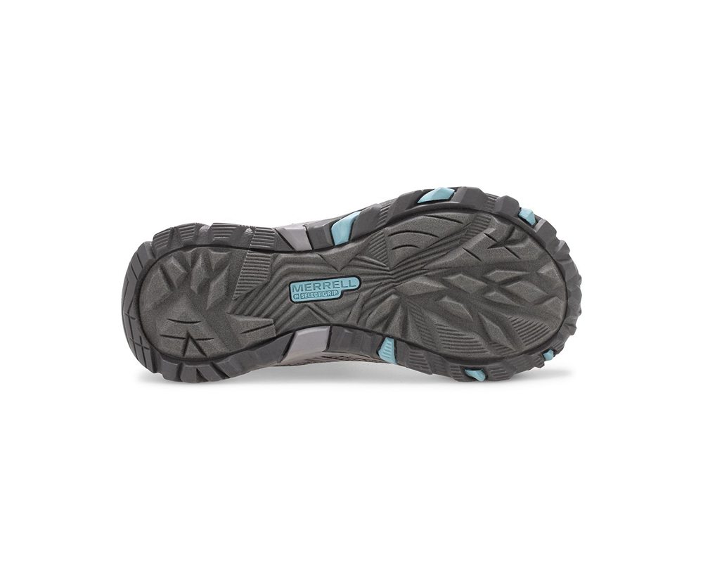 Merrell Hiking Shoes Grey - Moab FST Mid A/C Waterproof - Kids 70GBAJSTW